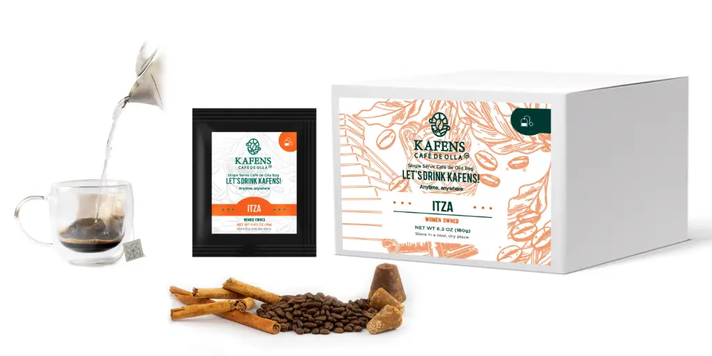ITZÁ: in a Tea Bag Best Mexican Decaf Dark Roast Cafe De Olla |Kafens