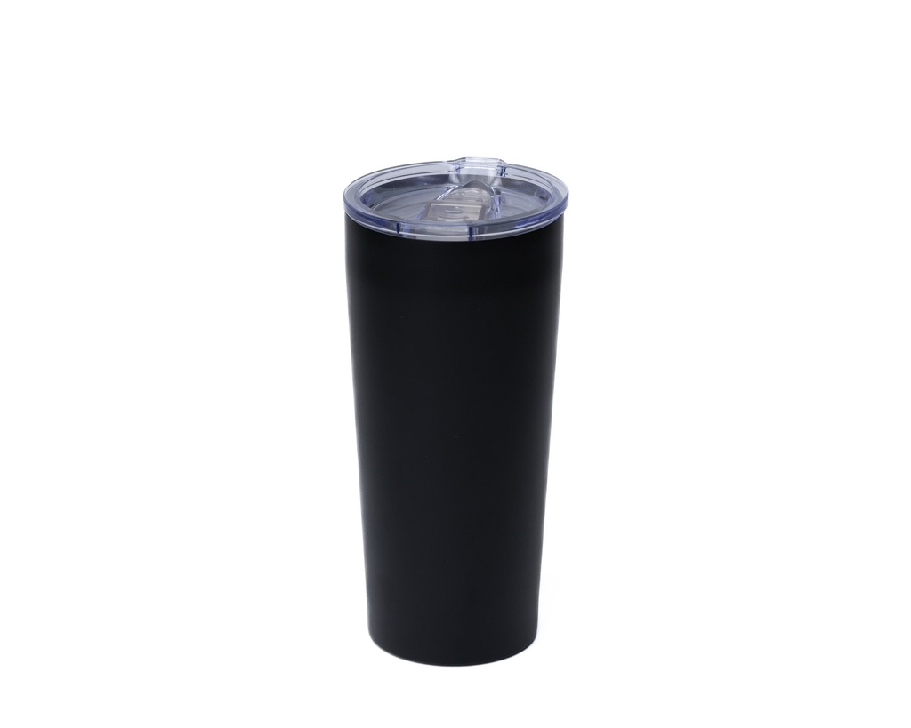 Tumbler with Lid, Double Wall Stainless Steel Vacuum Insulated, Black
